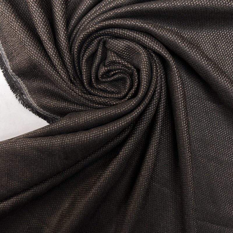 Jacquard Suit Fabric Brown Black