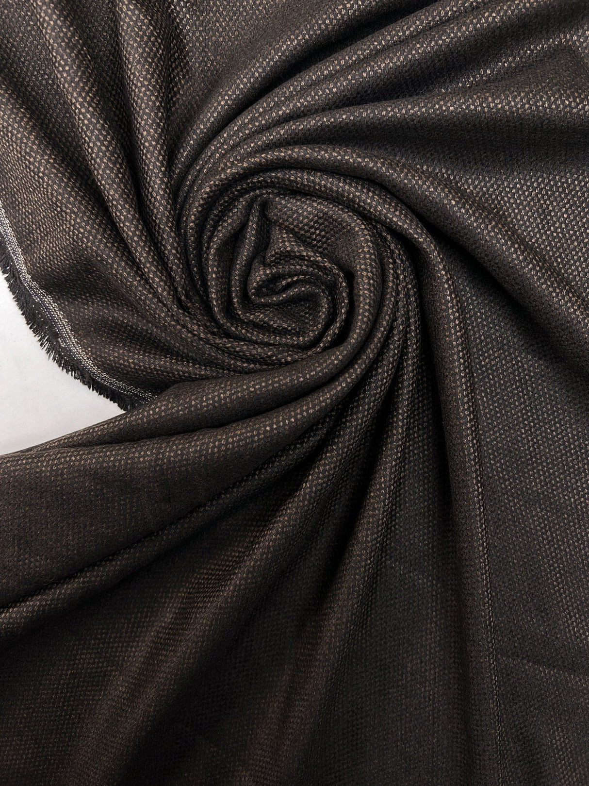 Jacquard Suit Fabric Brown Black