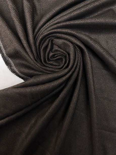 Jacquard Suit Fabric Brown Black