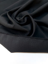 Black Polyester Satin Fabric