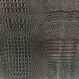 Black Silver Two Tone Alligator Vinyl Fabric,