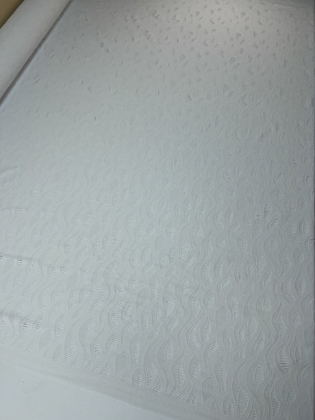 Polyamide Elastane Knitted Abstract White