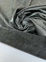 Polyester Cotton Polyurethane Knitted Gray Stripe