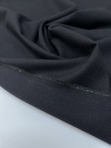 Wool Stretch Twill Blue Black