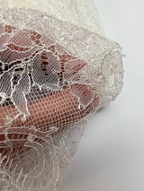 White Shade Floral Lace Polyamide Viscose
