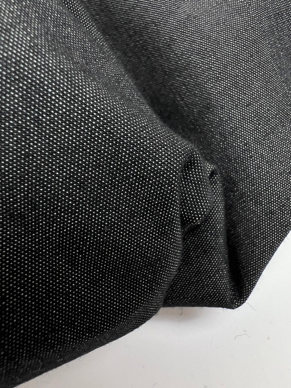 Cotton Blend Woven Stretch Gray Black