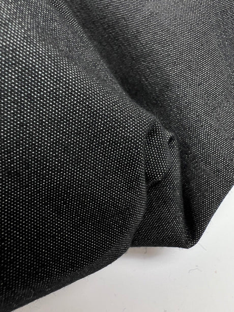 Cotton Blend Woven Stretch Gray Black