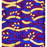 Dinah Design 100% Cotton Fabric - Magenta, Blue, Shimmering Gold African Print, 46" Width (Per Yard)