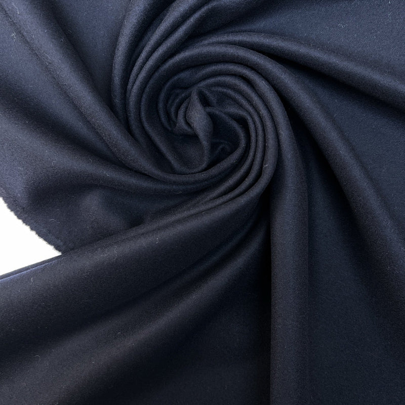 Blue Wool Tweed Fabric