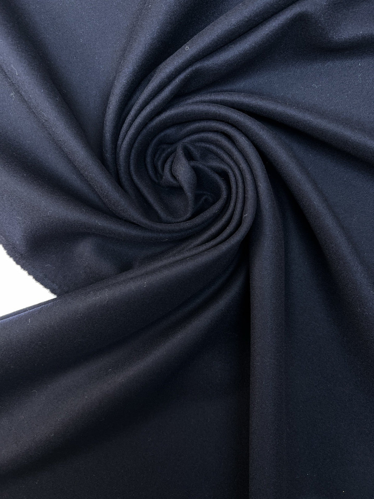 Blue Wool Tweed Fabric
