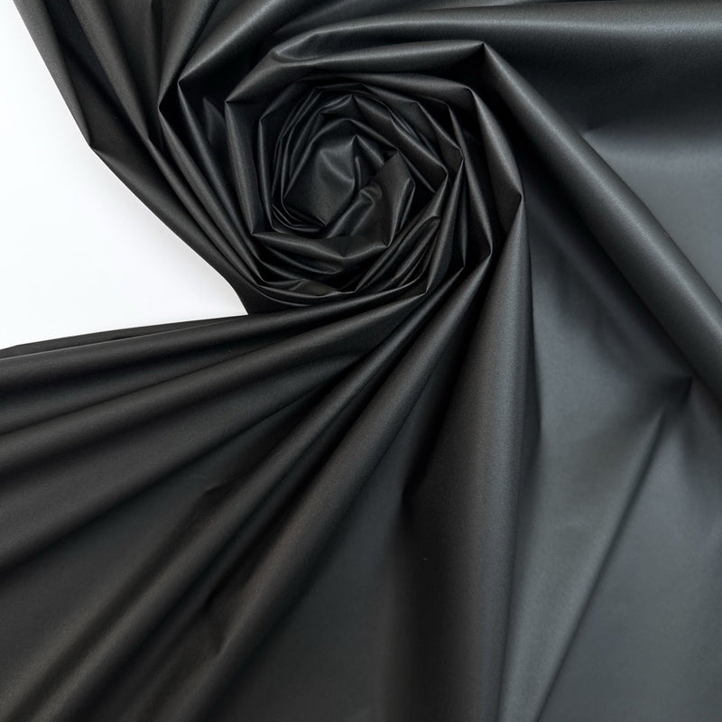 Black Polyamide Satin
