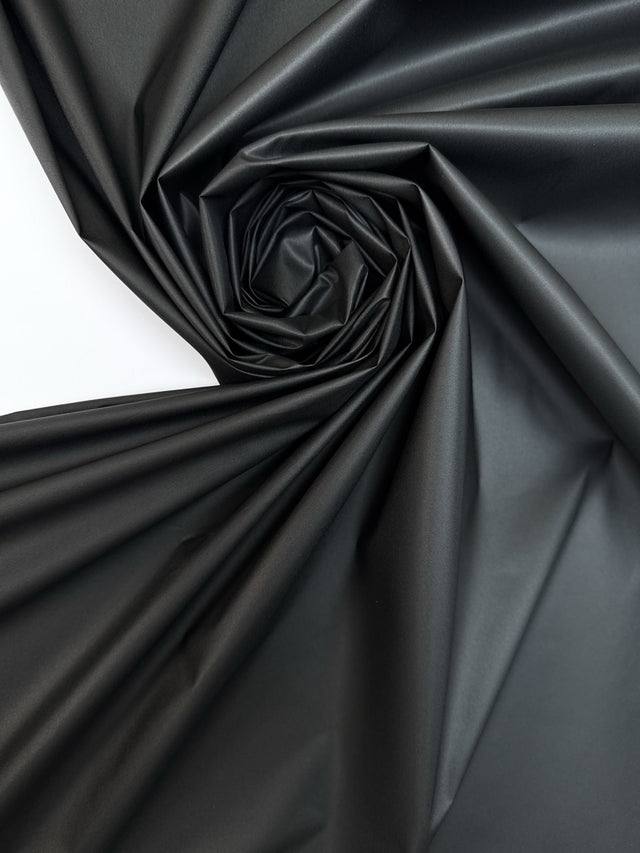 Black Polyamide Satin
