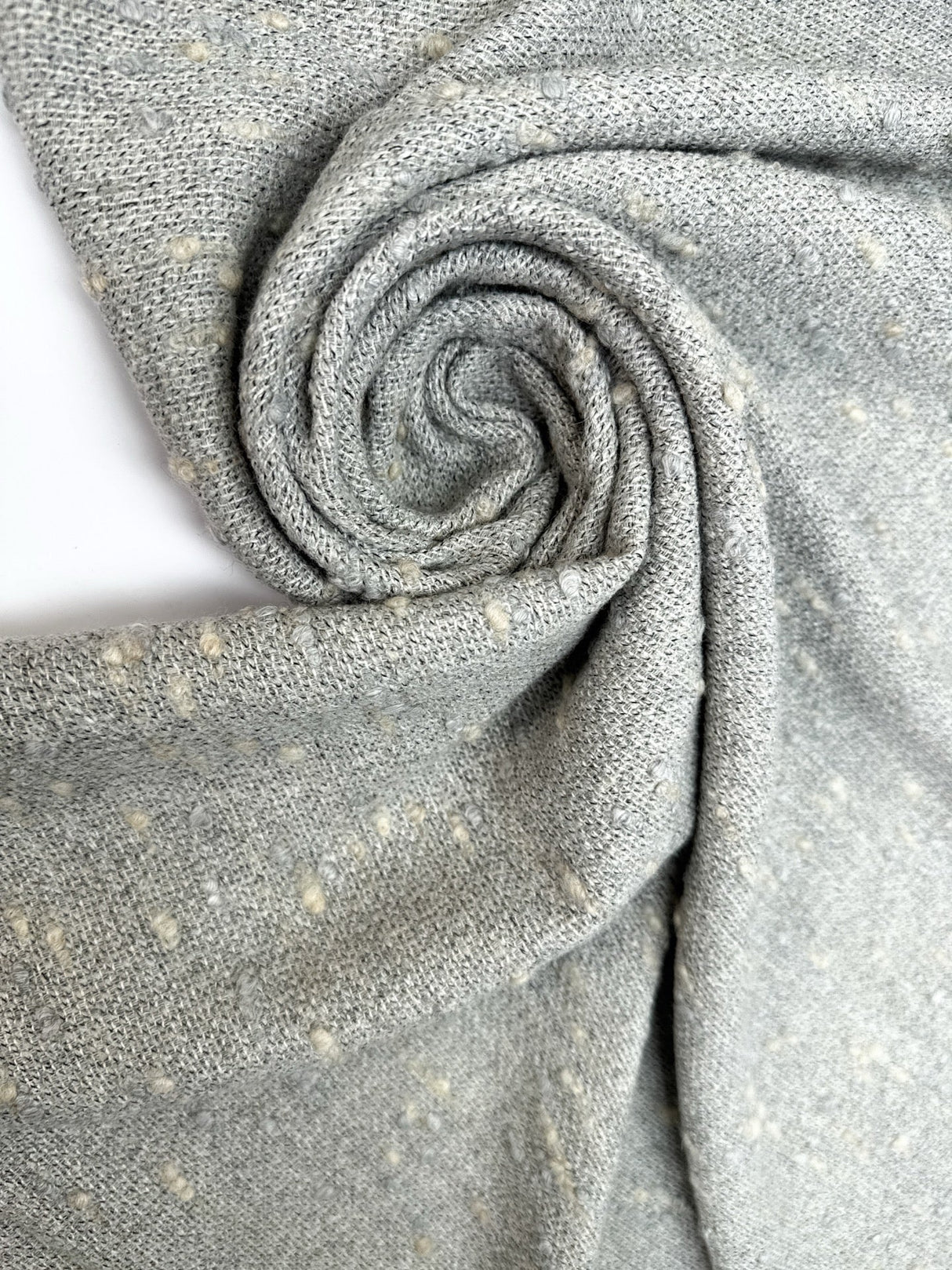 Wool Polyamid Flammé Woven Gray