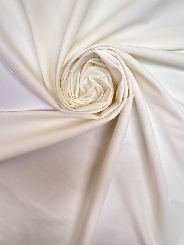 White Polyamide Elastane Combined Weave