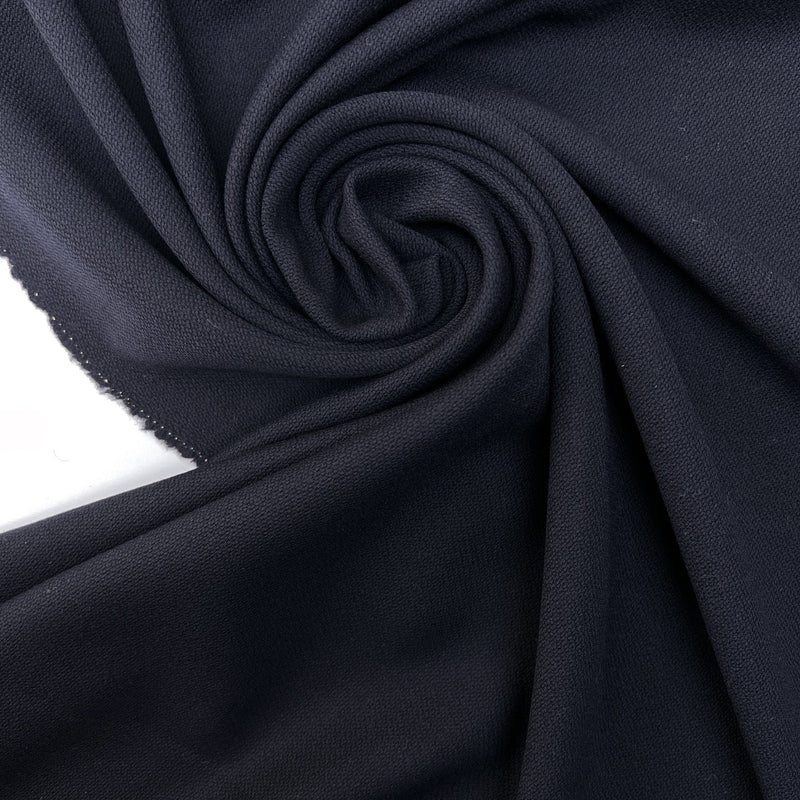 Wool Basket Weave Fabric Blue Shade