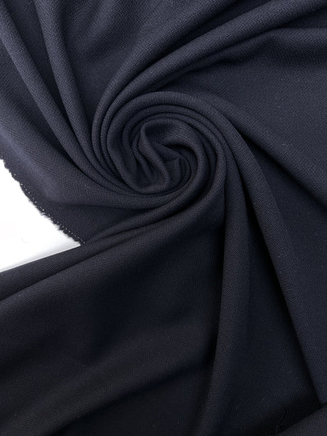 Wool Basket Weave Fabric Blue Shade