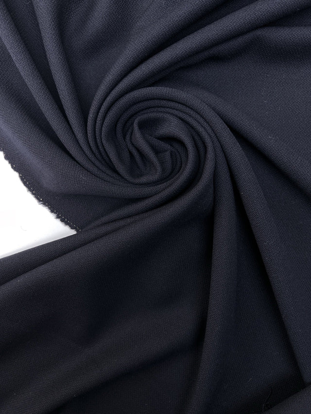 Wool Basket Weave Fabric Blue Shade