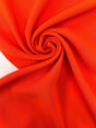Wool Crepe Bonded Orange Shades Stretch