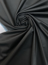 Wool Sateen Gray Fabric