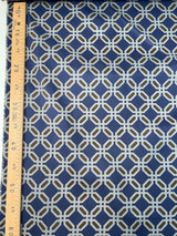 Polyamide Woven Geometric Print Blue