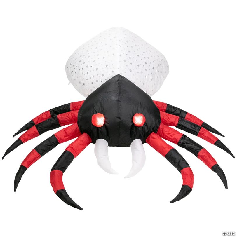 4ft Lighted Inflatable Chill and Thrill Spider Outdoor Halloween Decoration