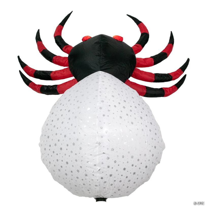 4ft Lighted Inflatable Chill and Thrill Spider Outdoor Halloween Decoration