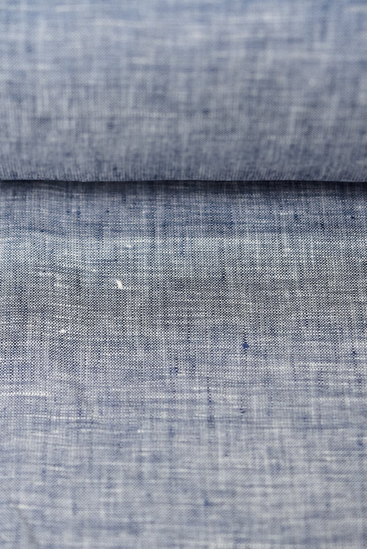Pure Linen 2-Tone Melange Navy/Off-White