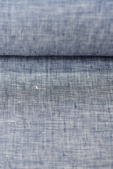 Pure Linen 2-Tone Melange Navy/Off-White