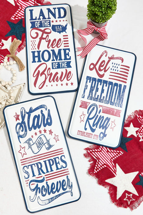 23.8" Metal Americana Wall Decor