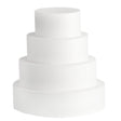 Round 4 Layer Styrofoam Set: 6" x 8" x 10" x 12" - 3" tall Cake Form Dummy