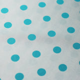 Candy Dots And Stripes Polyester Spandex Fabric - Pastel Pink, Aqua And White, Polka Dots And Stripes, 58/60" Width (1 Yard)