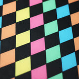 Harlequin Polyester Spandex Fabric - Diamond Print, Assorted Colors, 58-60" Width (1 Yard)