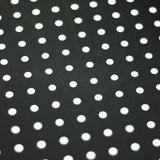 Polka Dots Nylon Spandex Fabric - Multiple Colors Small White Dots, 58/60" Width (1 Yard)