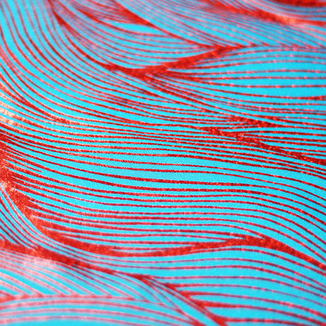 Strands Holo Nylon Spandex Fabric - Assorted Colors, Wavy Zebra Pattern, 58/60" Width (1 Yard)
