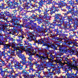 Duchess Stretch Velvet Sequin Polyester Spandex Fabric - Embroidered Sequins, 46/47" Width, 2-Way Stretch (1 Yard)