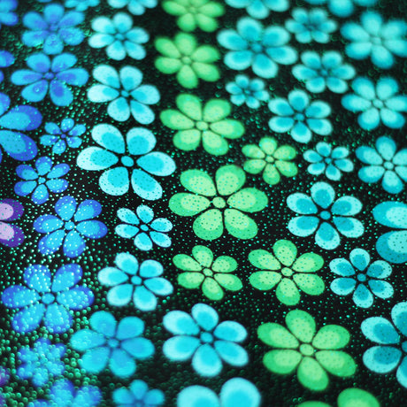 Floral Trance Nylon Spandex Fabric - Multi-Color Floral Print, 58-60" Width (1 Yard)