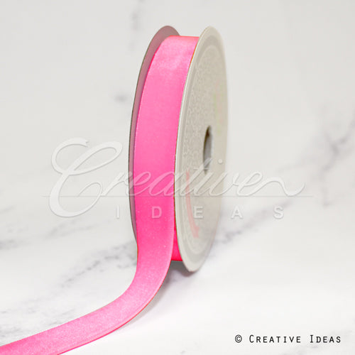5/8" Bright Velvet Ribbon-7 Yds (Pink)
