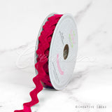 5/8" Felt Ric-Rac Ribbon-10 Yds (Hot Pink)