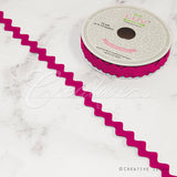 5/8" Felt Ric-Rac Ribbon-10 Yds (Hot Pink)