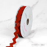 5/8" Felt Ric-Rac Ribbon-10 Yds (Red)