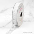 5/8" Grosgrain Hearts Cut-Out Ribbon-10 Yds (White)