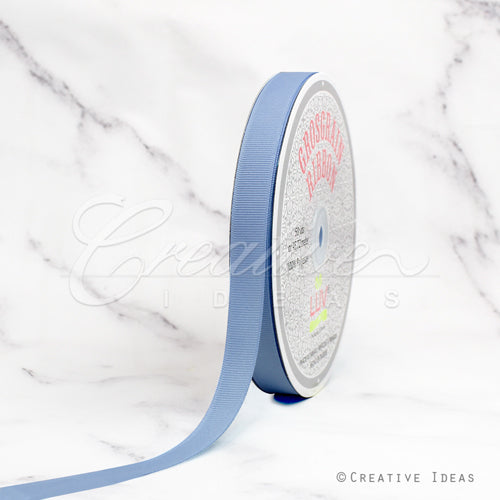 5/8" Grosgrain Ribbon - 50 Yards (Denim Blue)