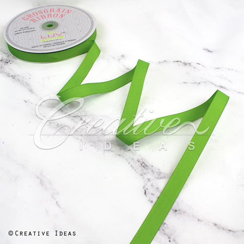 5/8" Grosgrain Ribbon - 50 Yards (Apple Green)