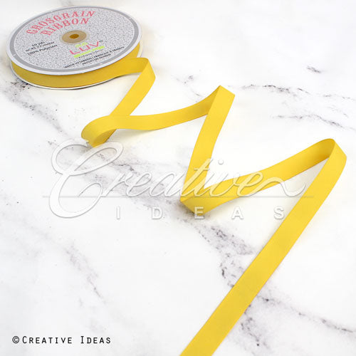 5/8" Grosgrain Ribbon - 50 Yards (Canary)