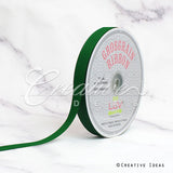 5/8" Grosgrain Ribbon - 50 Yards (Emerald Green)