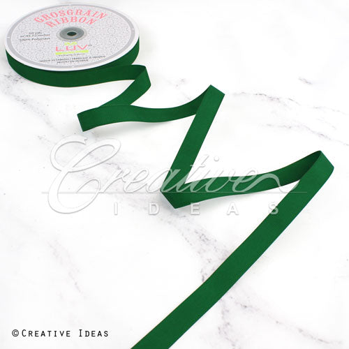 5/8" Grosgrain Ribbon - 50 Yards (Emerald Green)