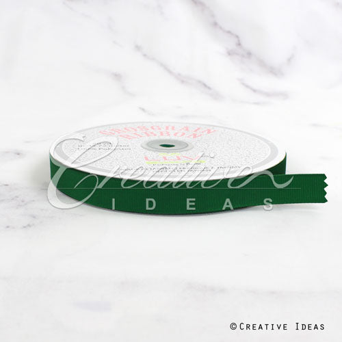5/8" Grosgrain Ribbon - 50 Yards (Emerald Green)