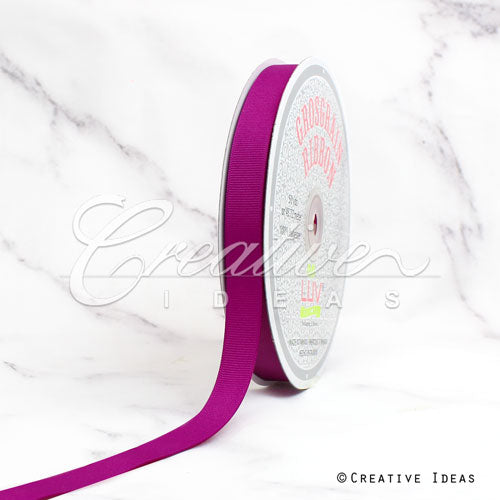 5/8" Grosgrain Ribbon - 50 Yards (Fuchsia)