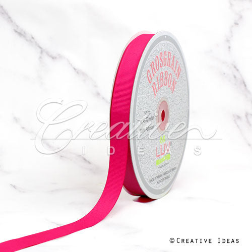 5/8" Grosgrain Ribbon - 50 Yards (Hot Pink)