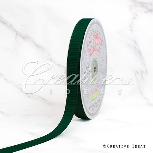 5/8" Grosgrain Ribbon - 50 Yards (Hunter Green)